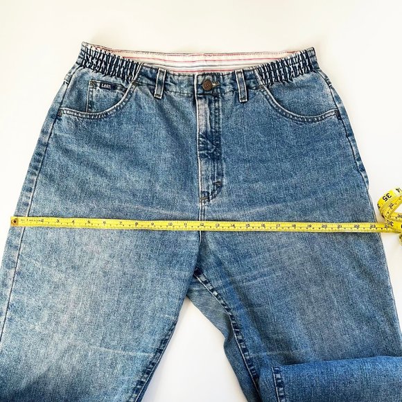 Vintage LEE high waist mom jeans tapered leg baggy - Picture 7 of 10